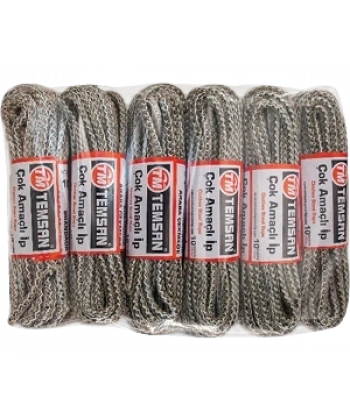 Temsan 10 Mt Çok Amaçlı İp 12li