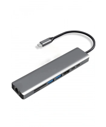 Type-c To Hdtv Multifunction Adapter 8 Port Kablo