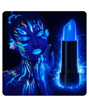 Uv Neon Mavi Ruj – Karanlıkta Parlayan Makyaj Boyası