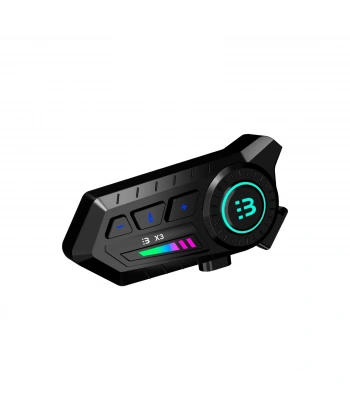 X3 Motor Kask Kulaklık Rgb Modlu Su Geçirmez 5.3 Bluetooth Intercom