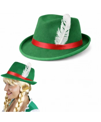 Yeşil Tüylü Alman Bavyera Şapkası