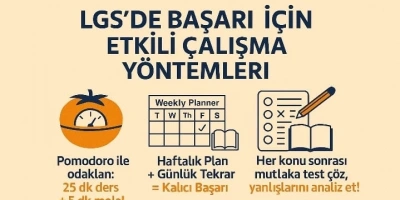 LGS İçin Etkili Ders Çalışma Teknikleri ve Program Önerileri