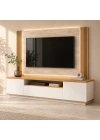 LED Aydınlatmalı Arka Panelli TV Ünitesi