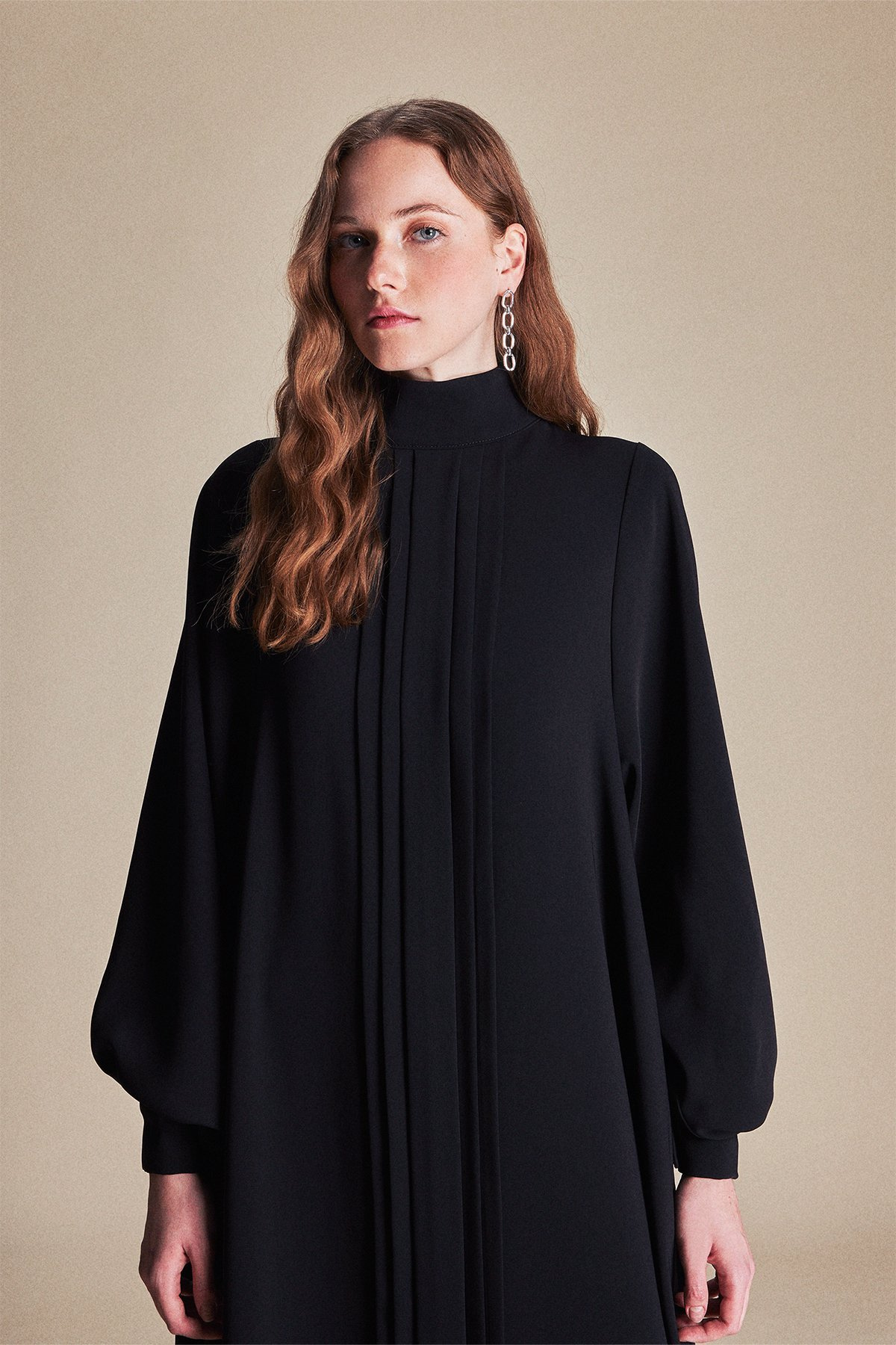 Edgan Elbise Siyah | Latifa Kadın Giyim