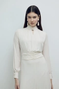 Rose Elbise Bej