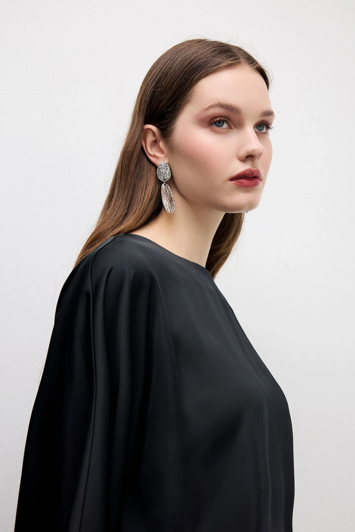 Silver Texture Küpe