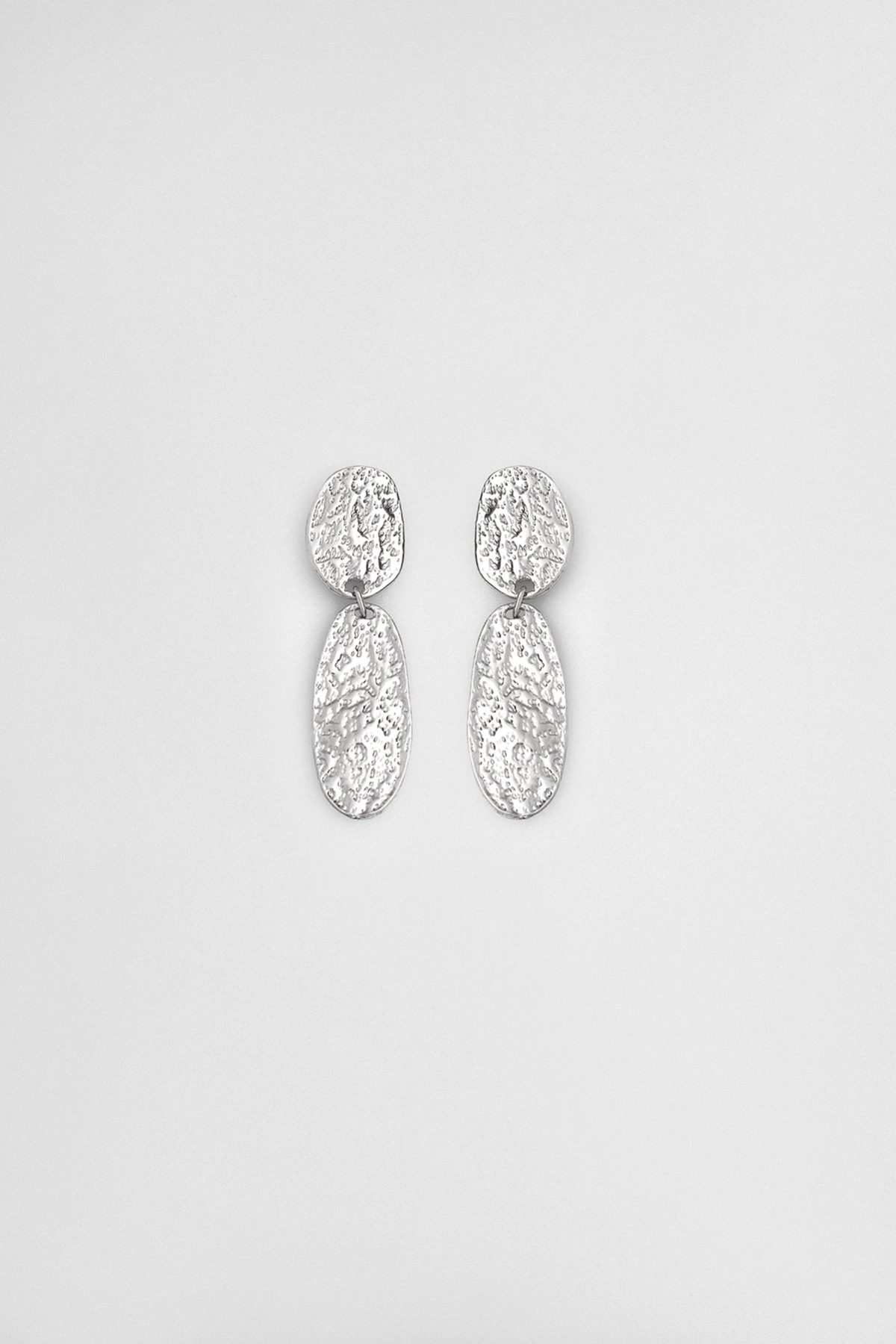 Silver Texture Küpe