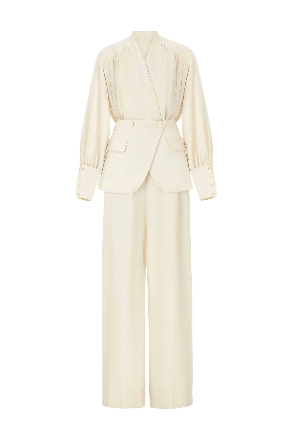 Blair V Yakalı Tulum Bej