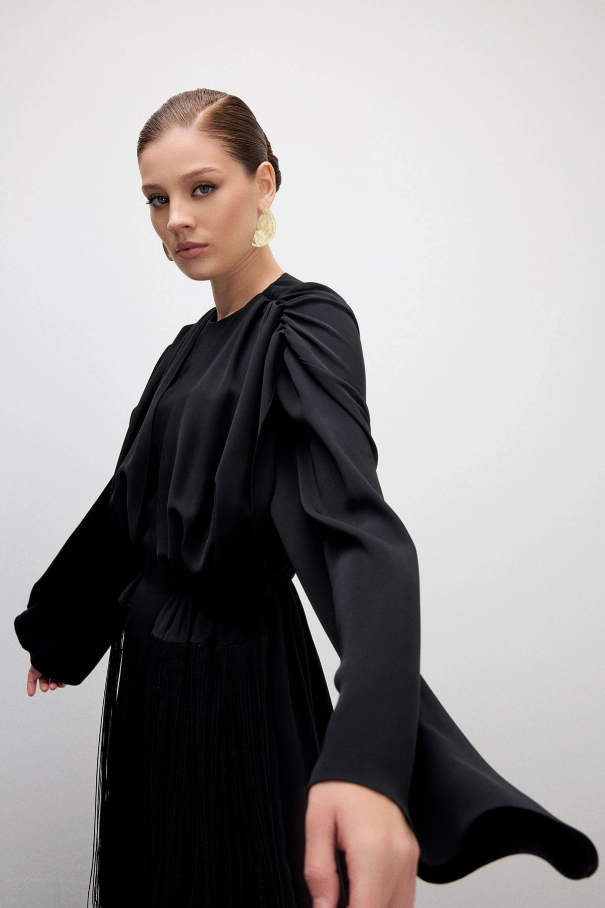 Sway Püsküllü Tulum Siyah