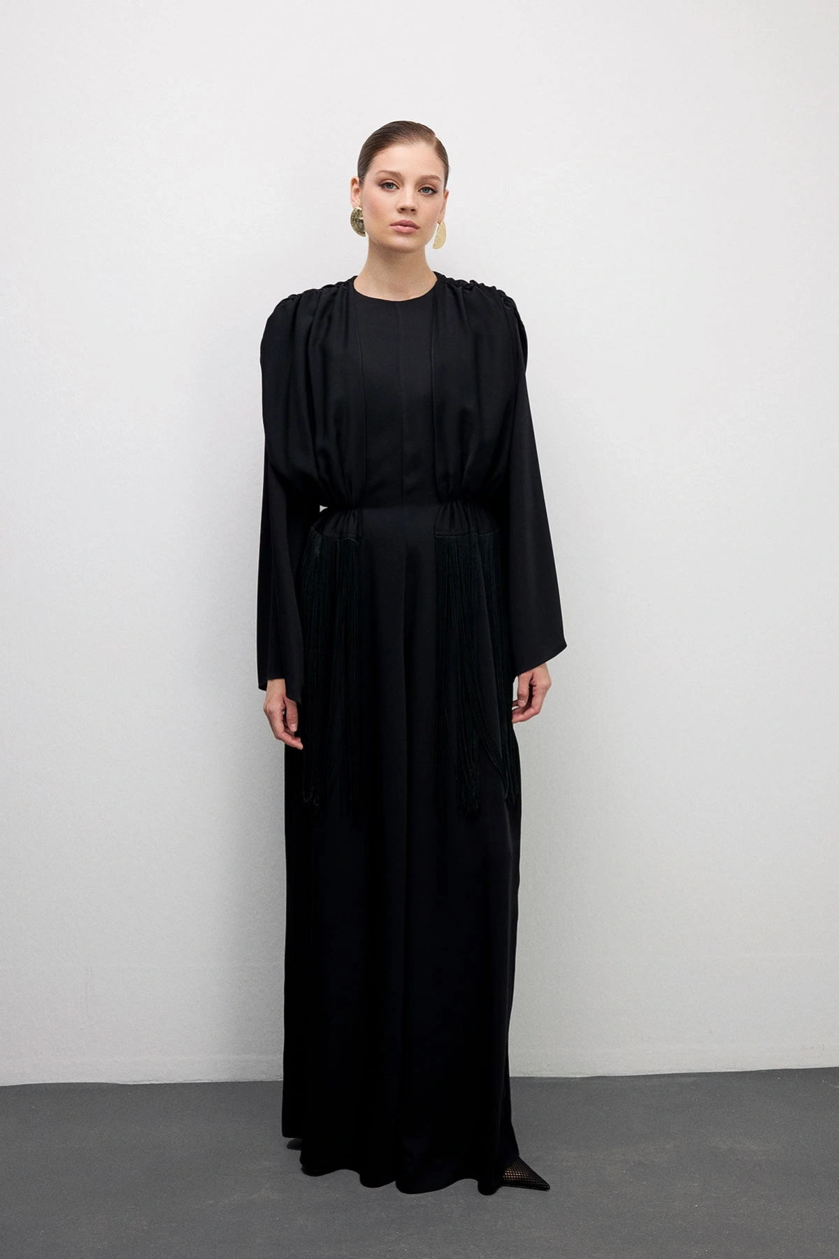 Sway Püsküllü Tulum Siyah