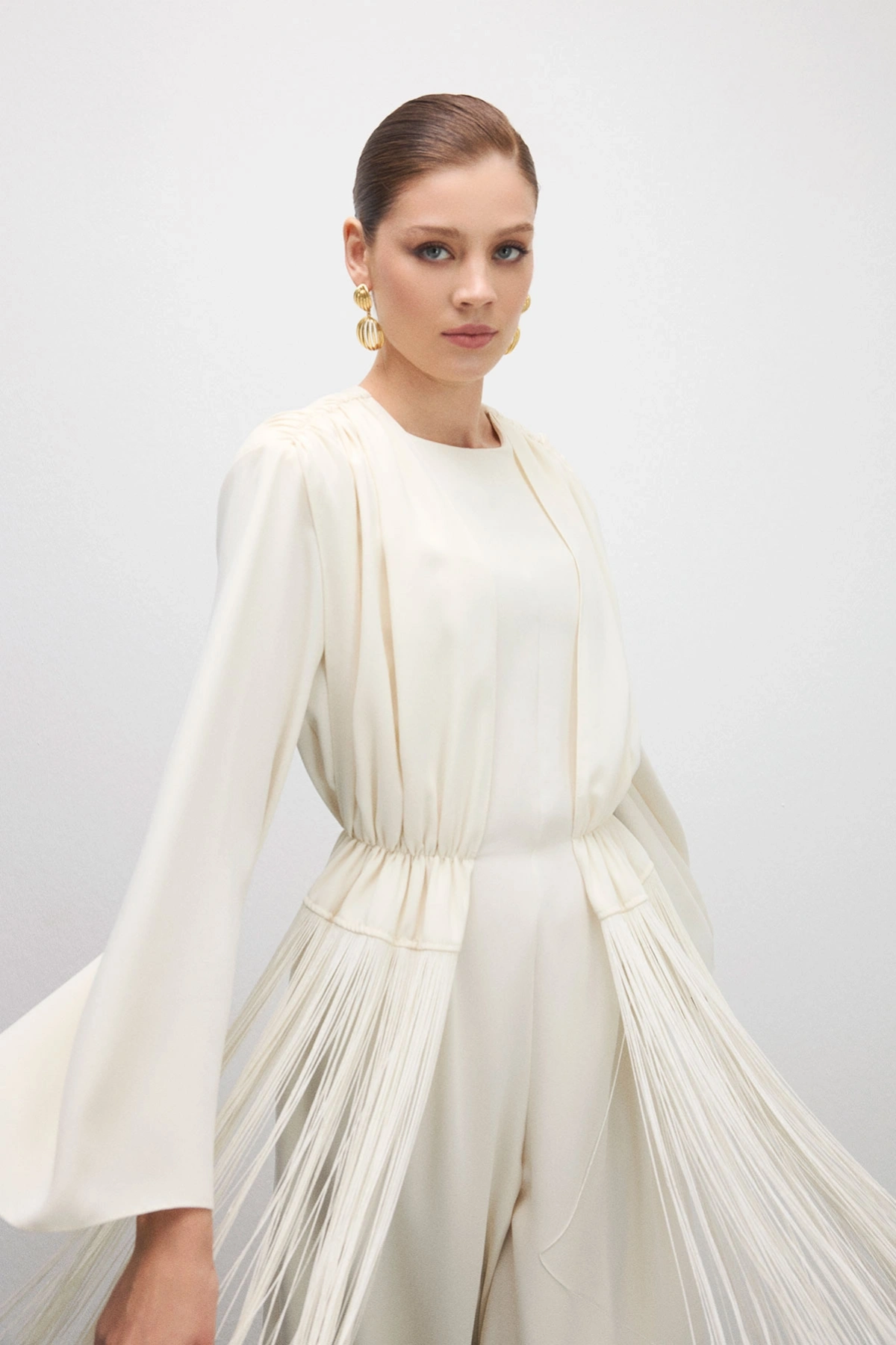 Sway Püsküllü Tulum Bej