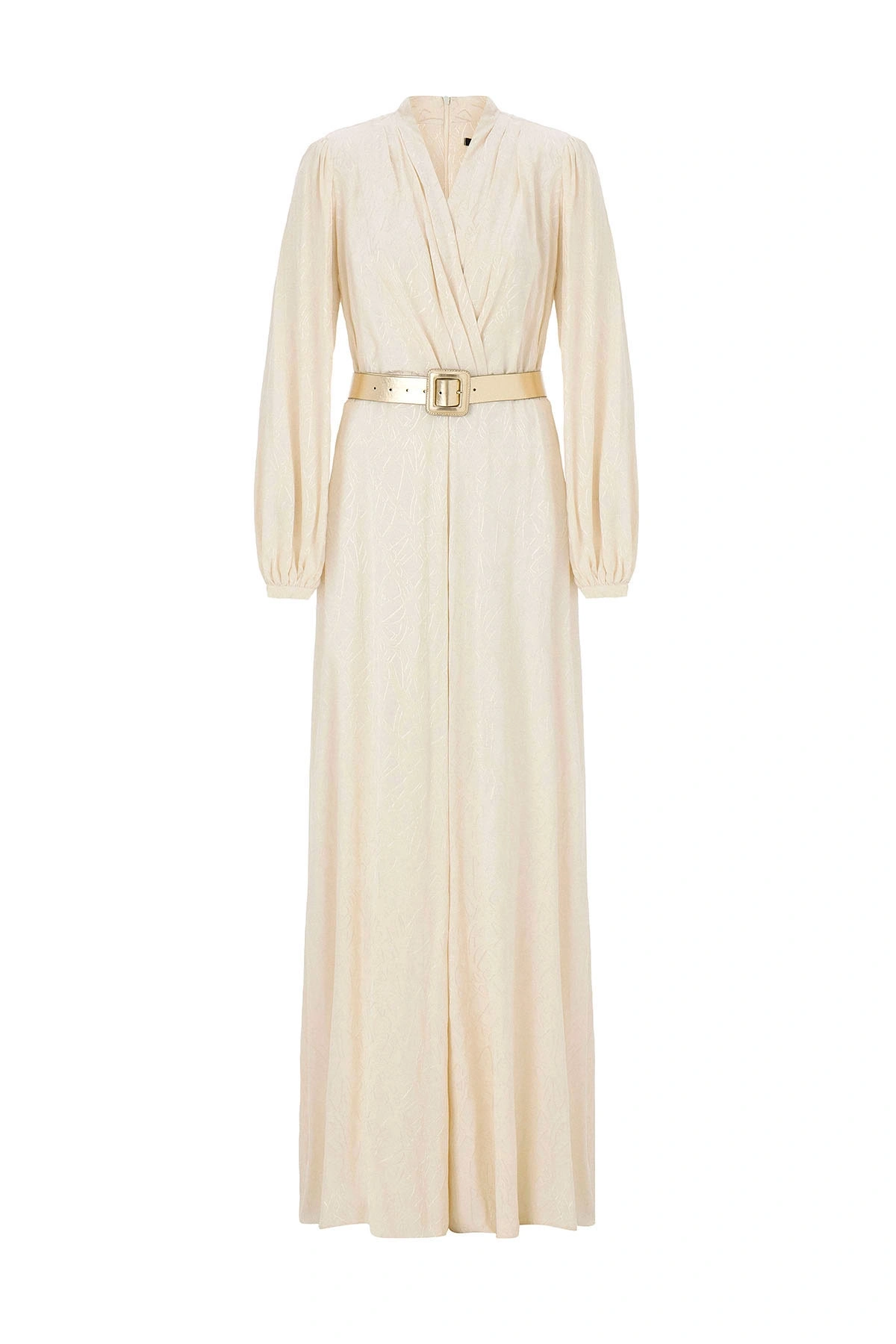 Taylor Asimetrik Yakalı Tulum Bej