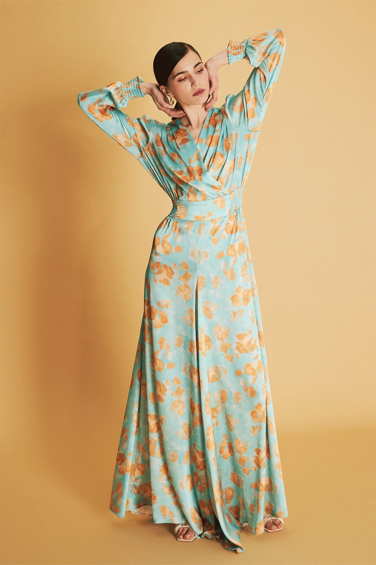 Carmen Jumpsuit Turquoise
