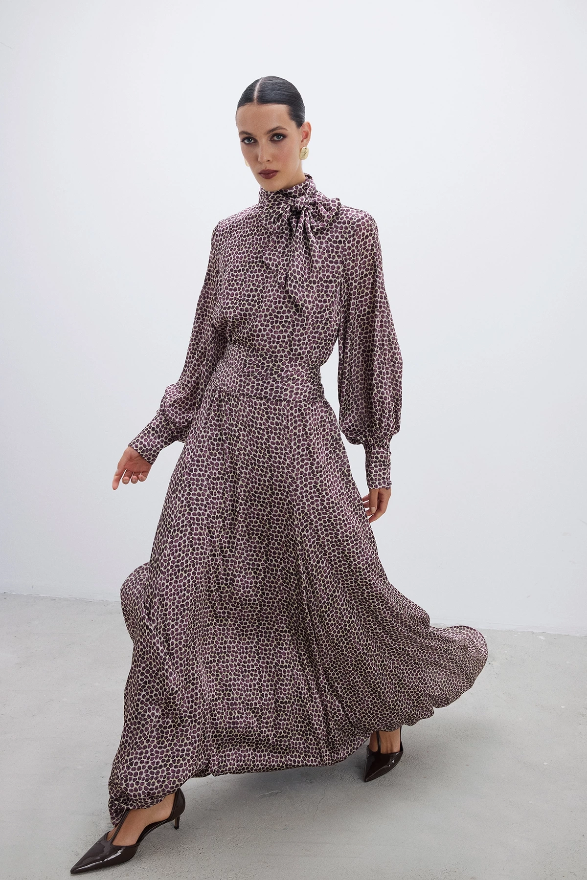 Chain Elbise Mürdüm