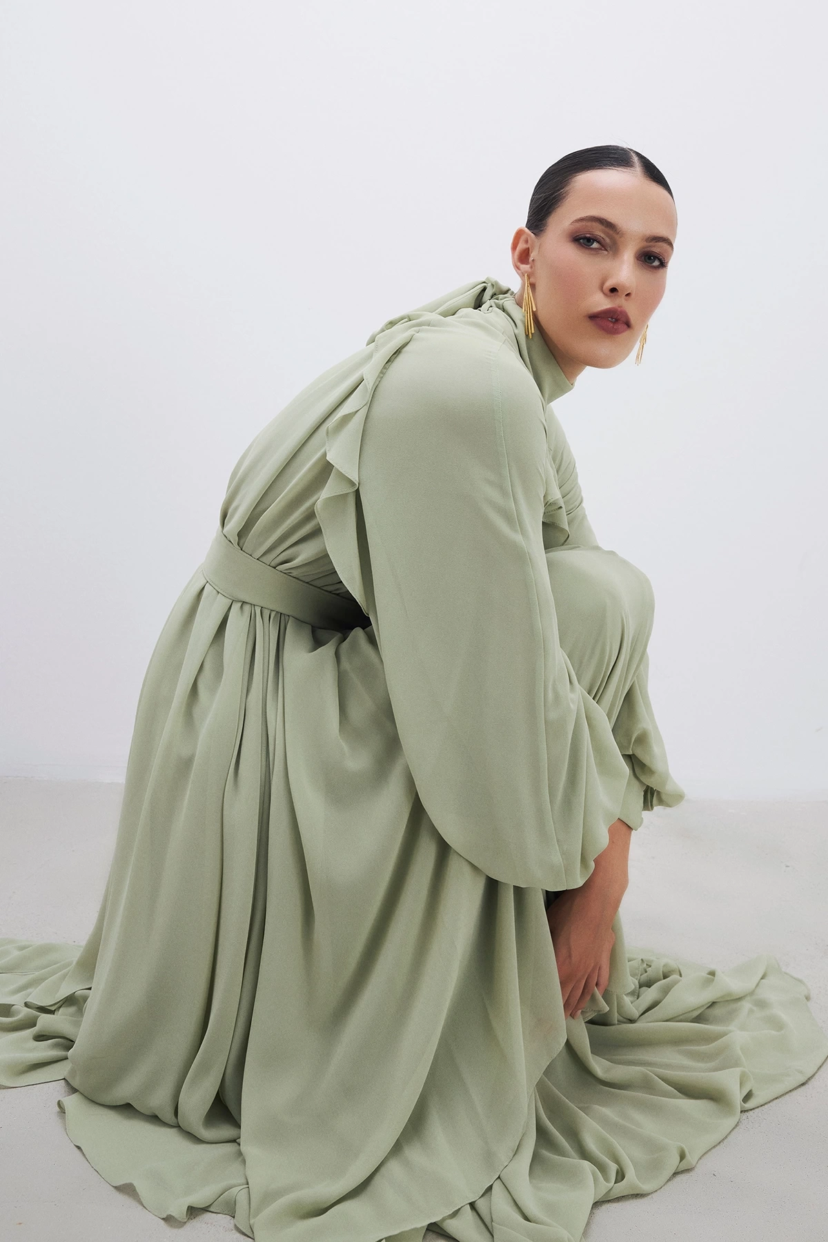 Connie Elbise Yağ Yeşili