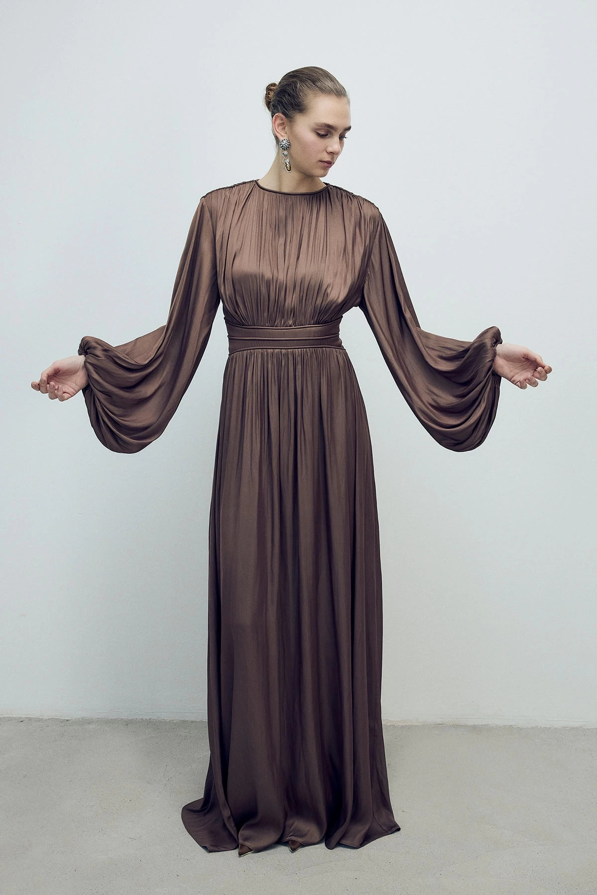 Fame Elbise Kahverengi