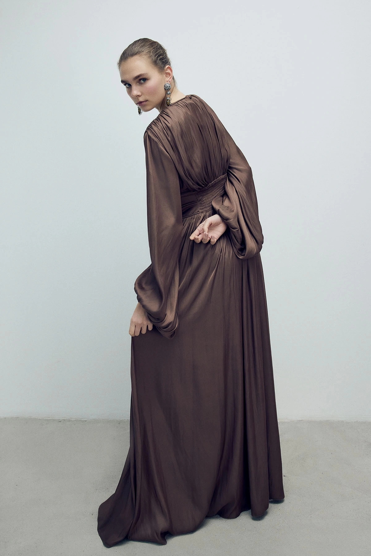 Fame Elbise Kahverengi