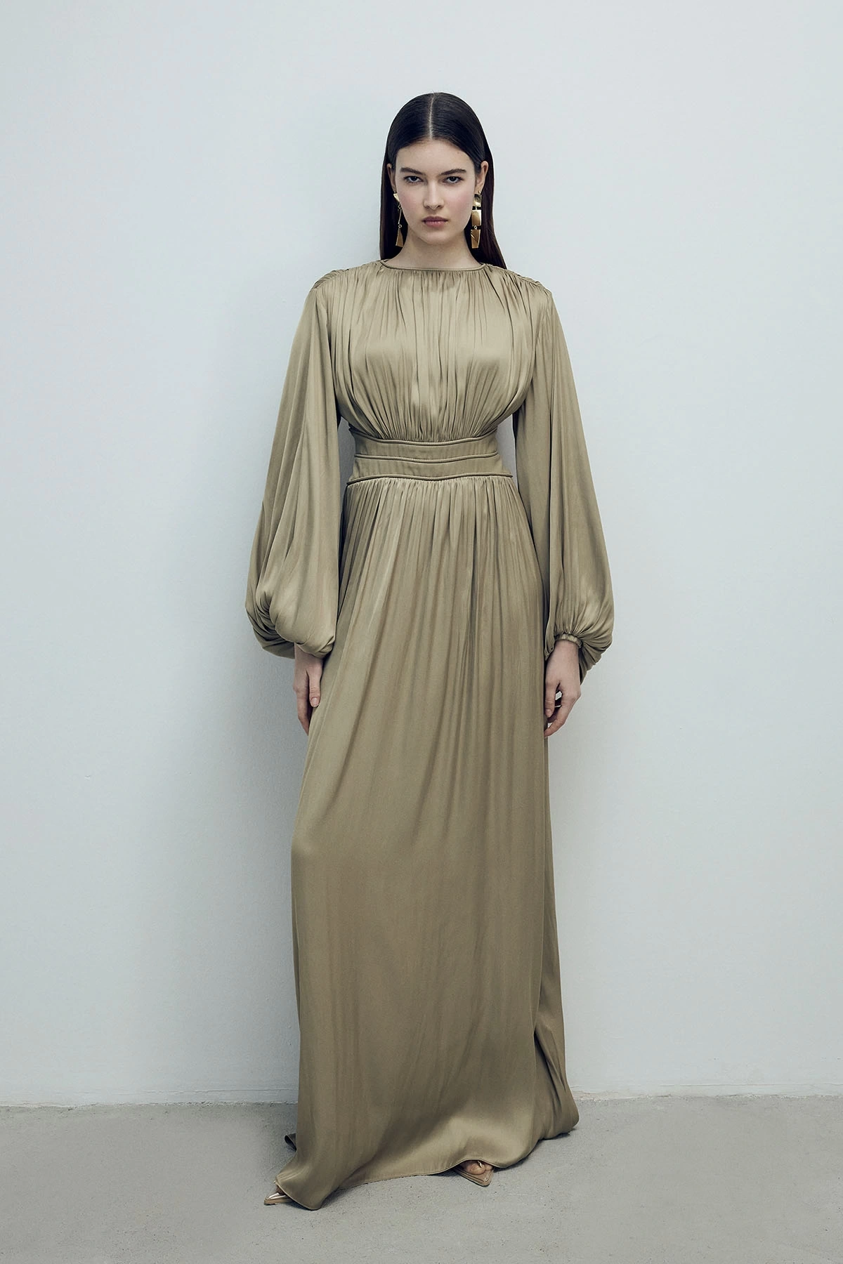 Fame Elbise Yağ Yeşili