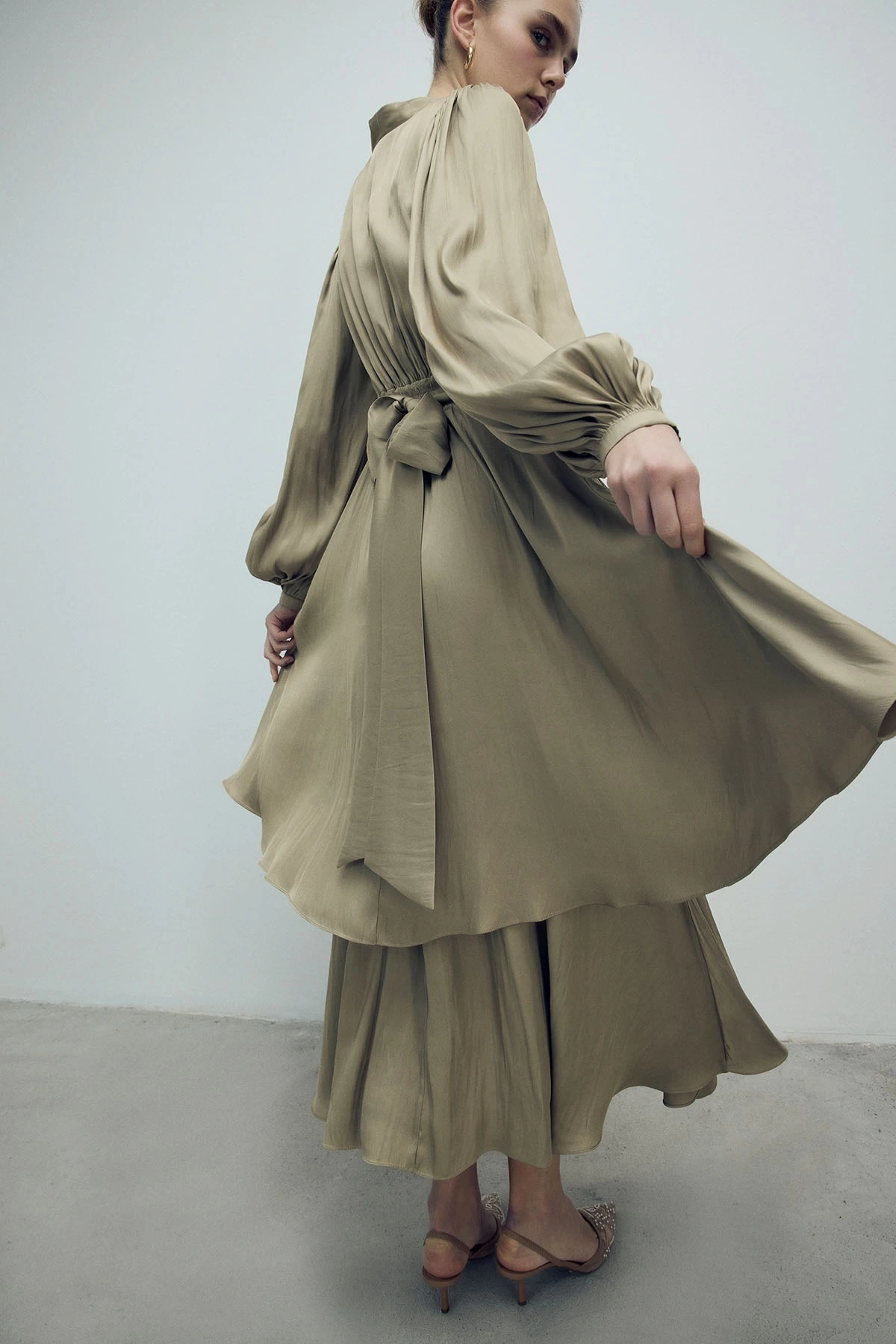 Leyan Elbise Yağ Yeşili