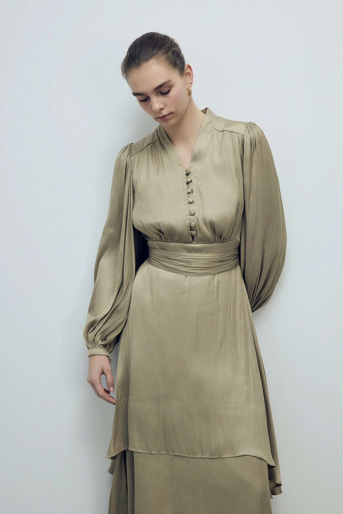 Leyan Elbise Yağ Yeşili