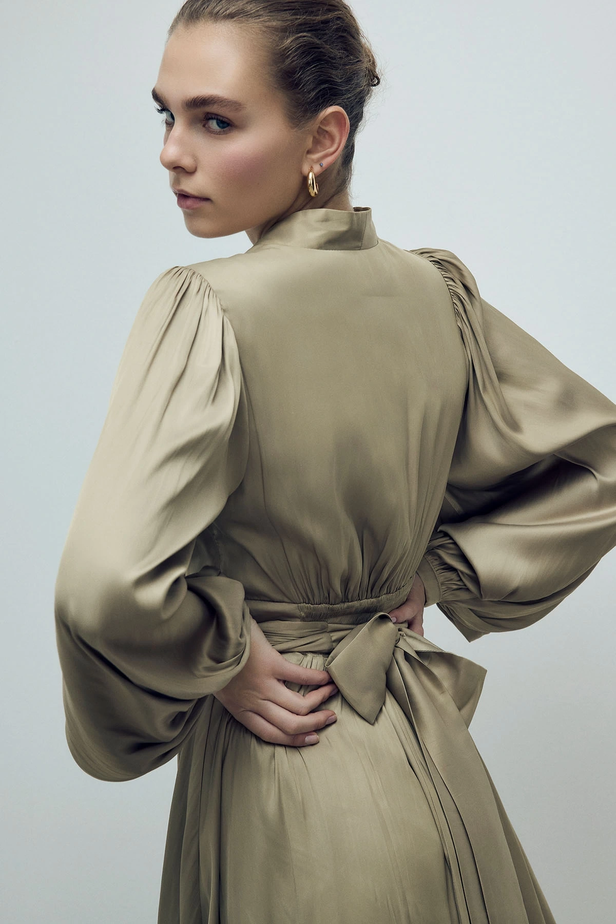 Leyan Elbise Yağ Yeşili