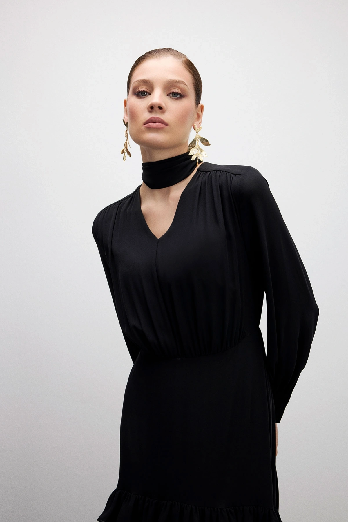 Midnight Fit Elbise Siyah