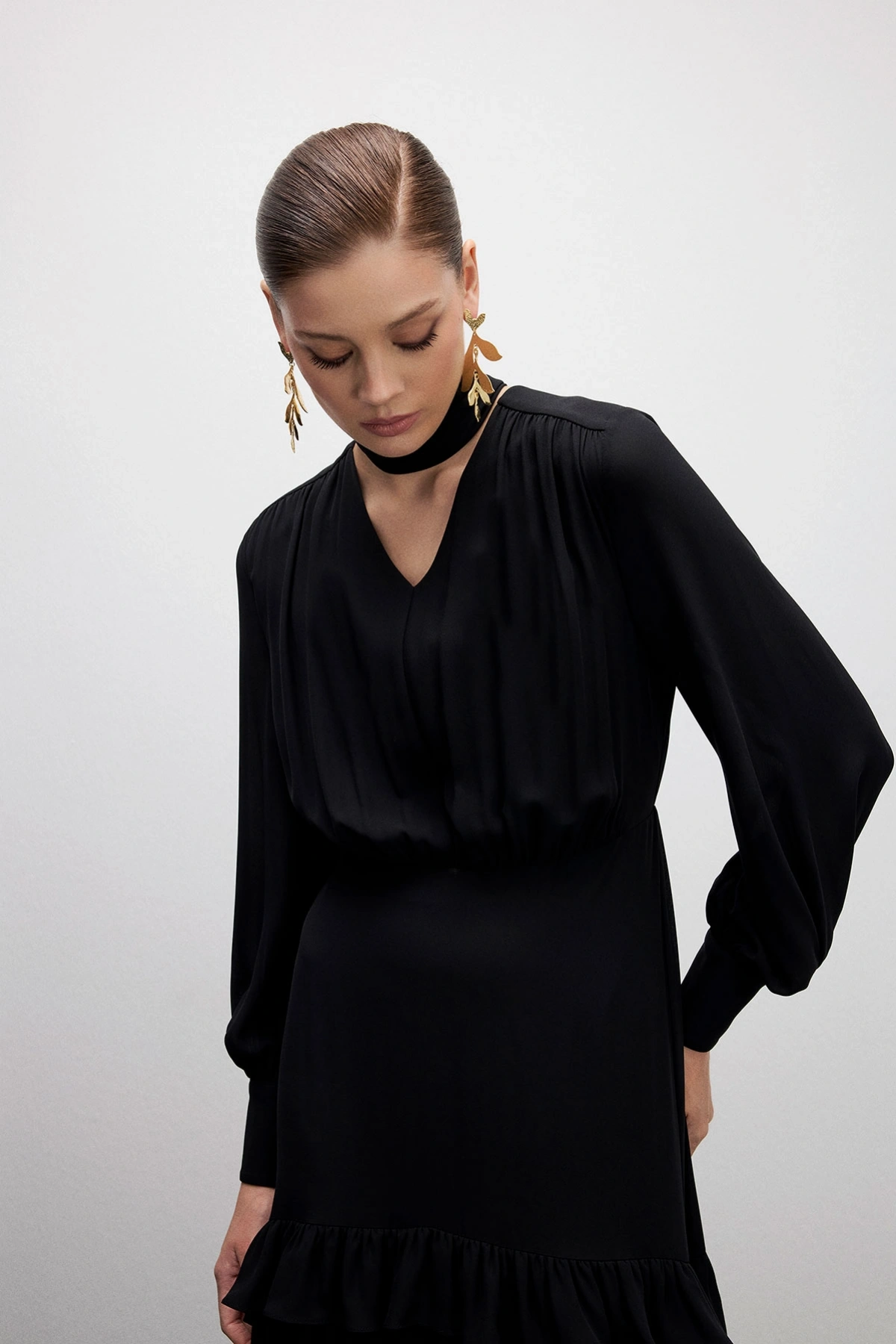 Midnight Fit Elbise Siyah