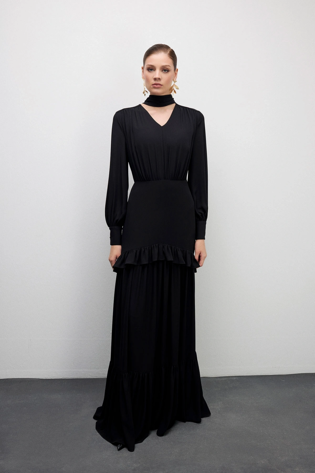 Midnight Fit Elbise Siyah