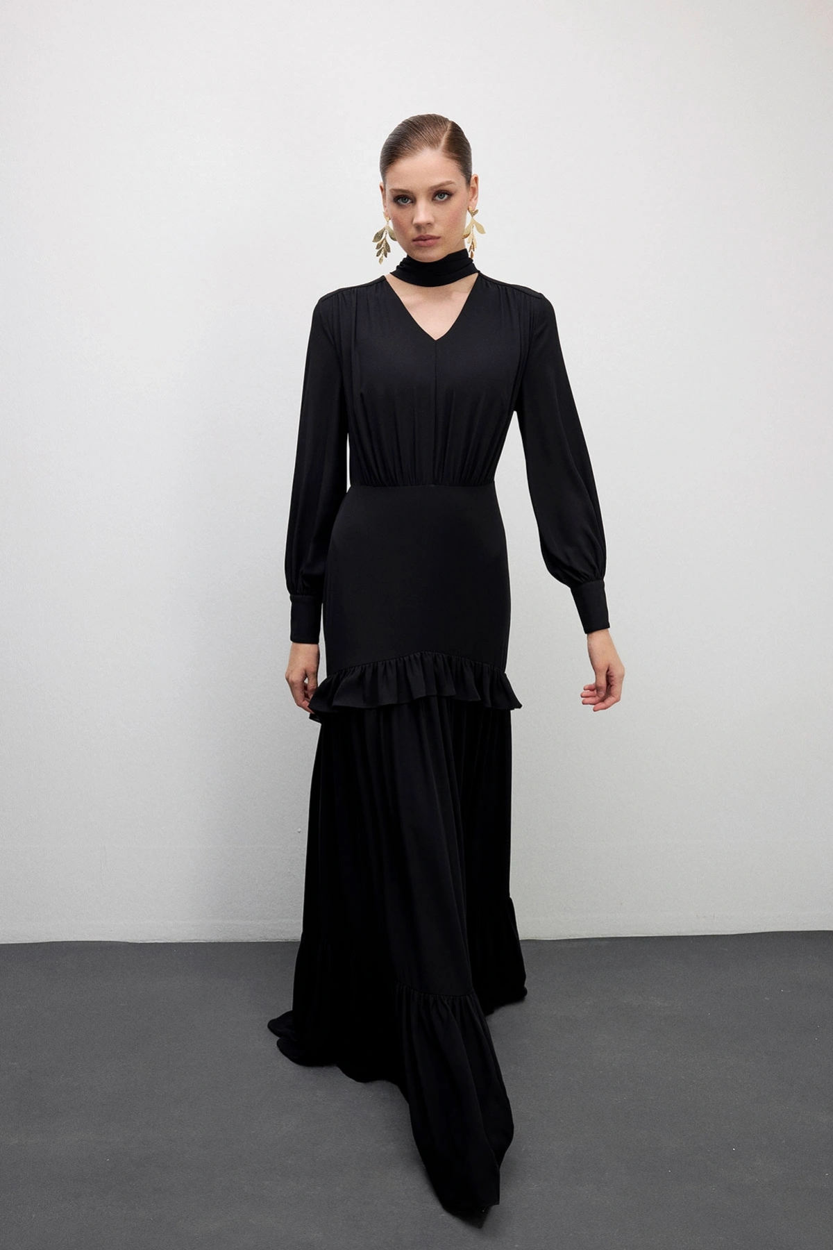 Midnight Fit Elbise Siyah