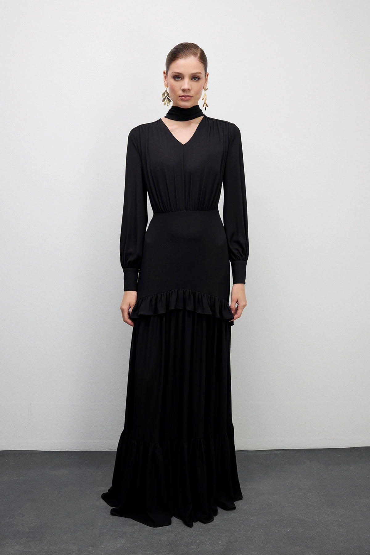 Midnight Fit Elbise Siyah