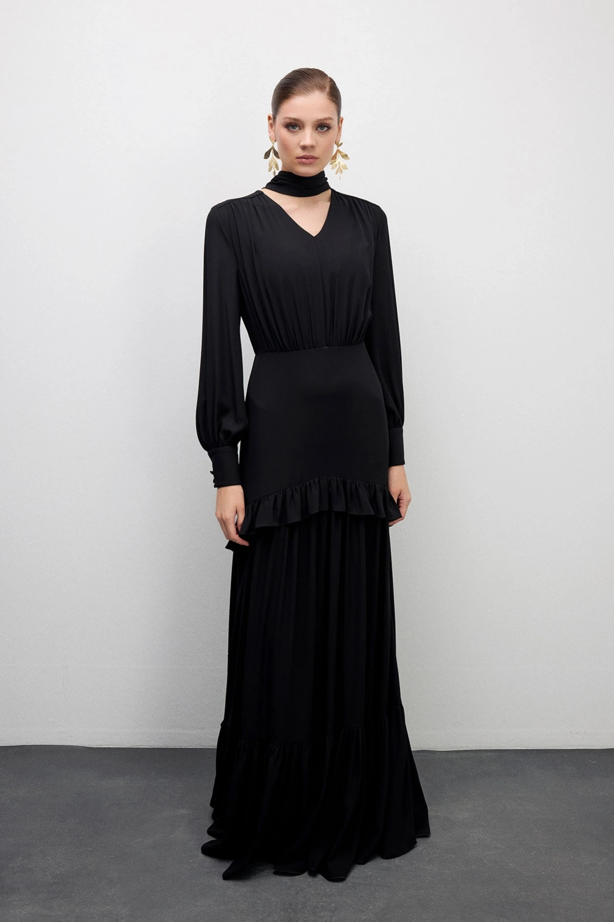 Midnight Fit Elbise Siyah