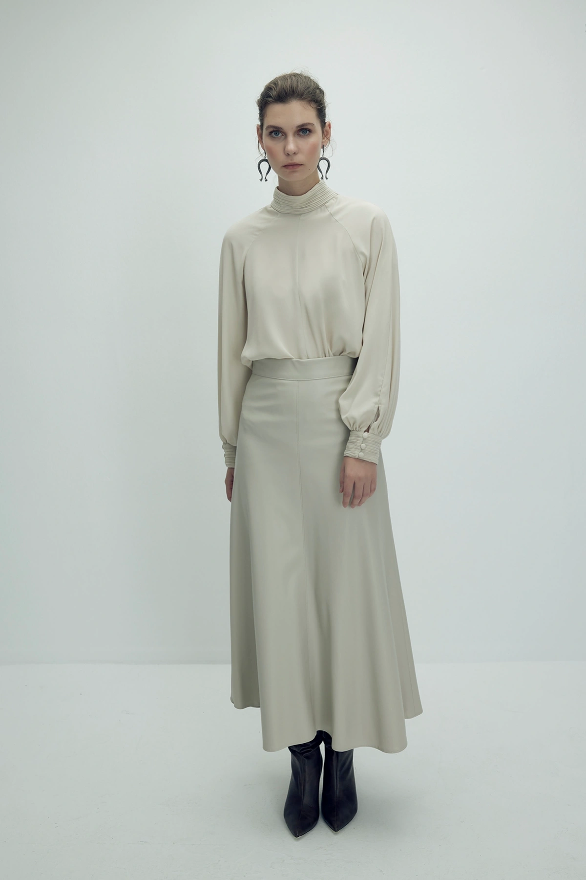 Perla Deri Etek Taş