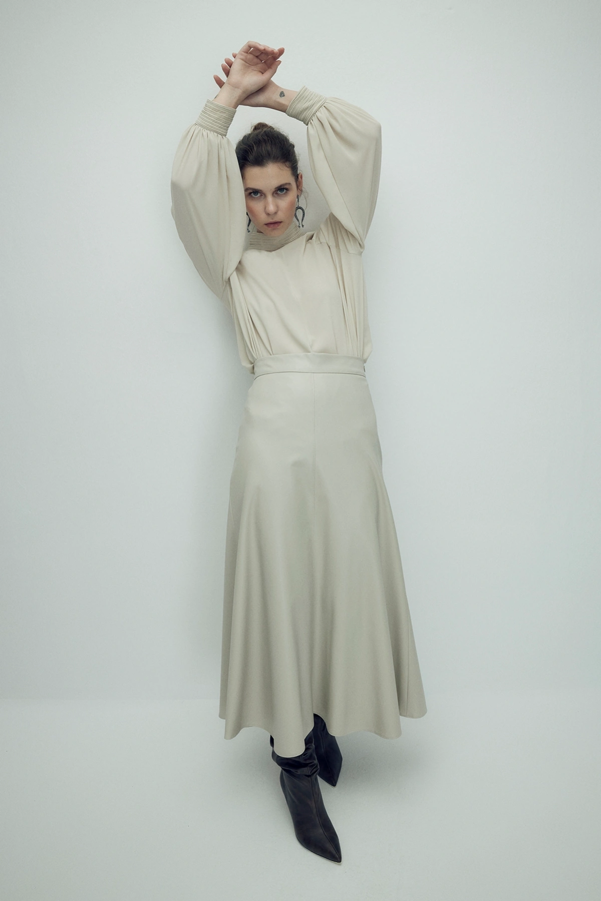 Perla Deri Etek Taş