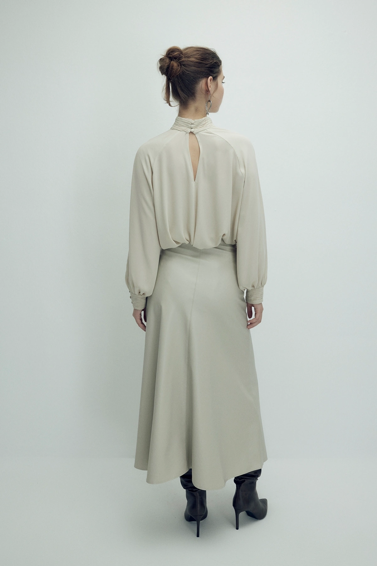 Perla Deri Etek Taş