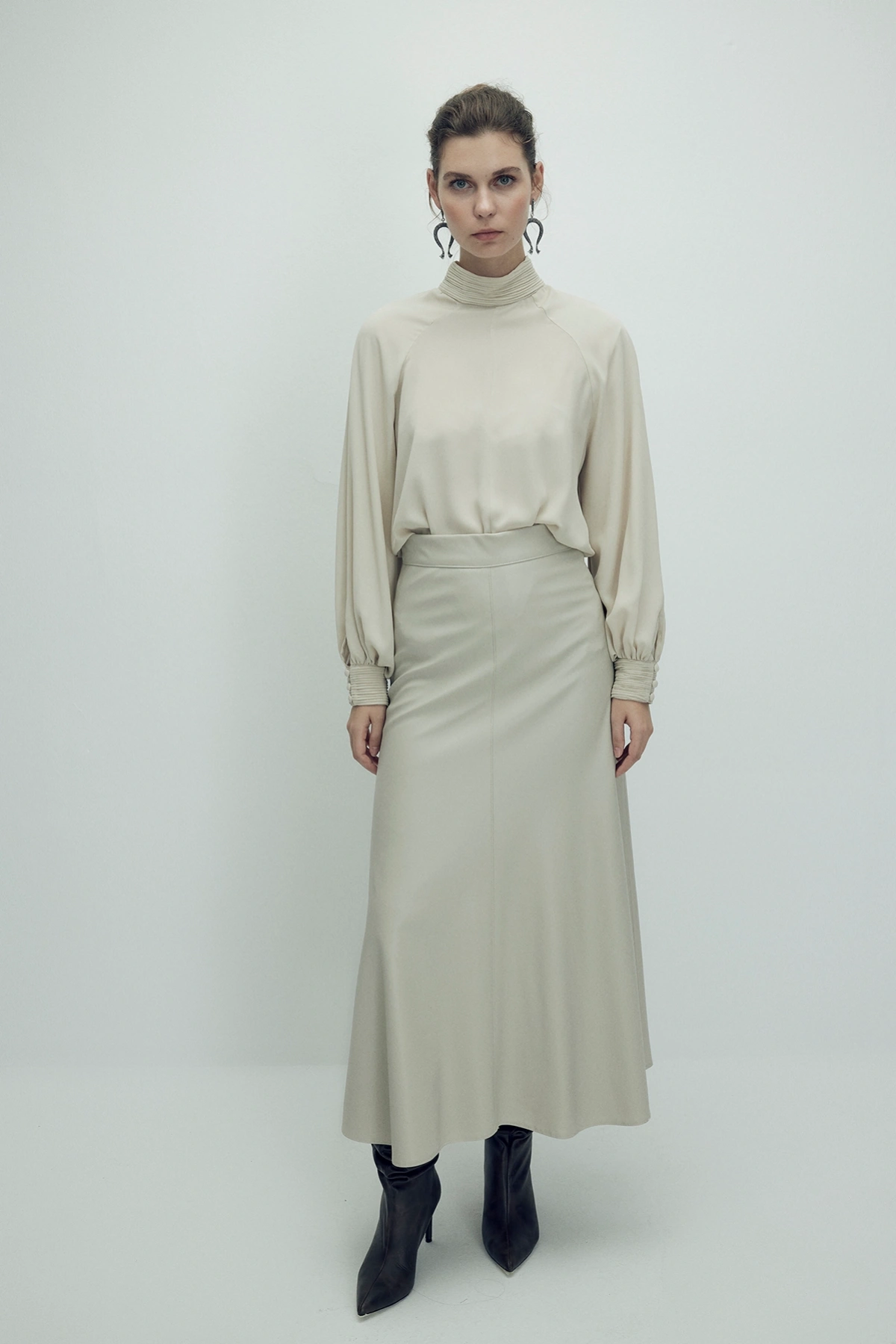 Perla Deri Etek Taş