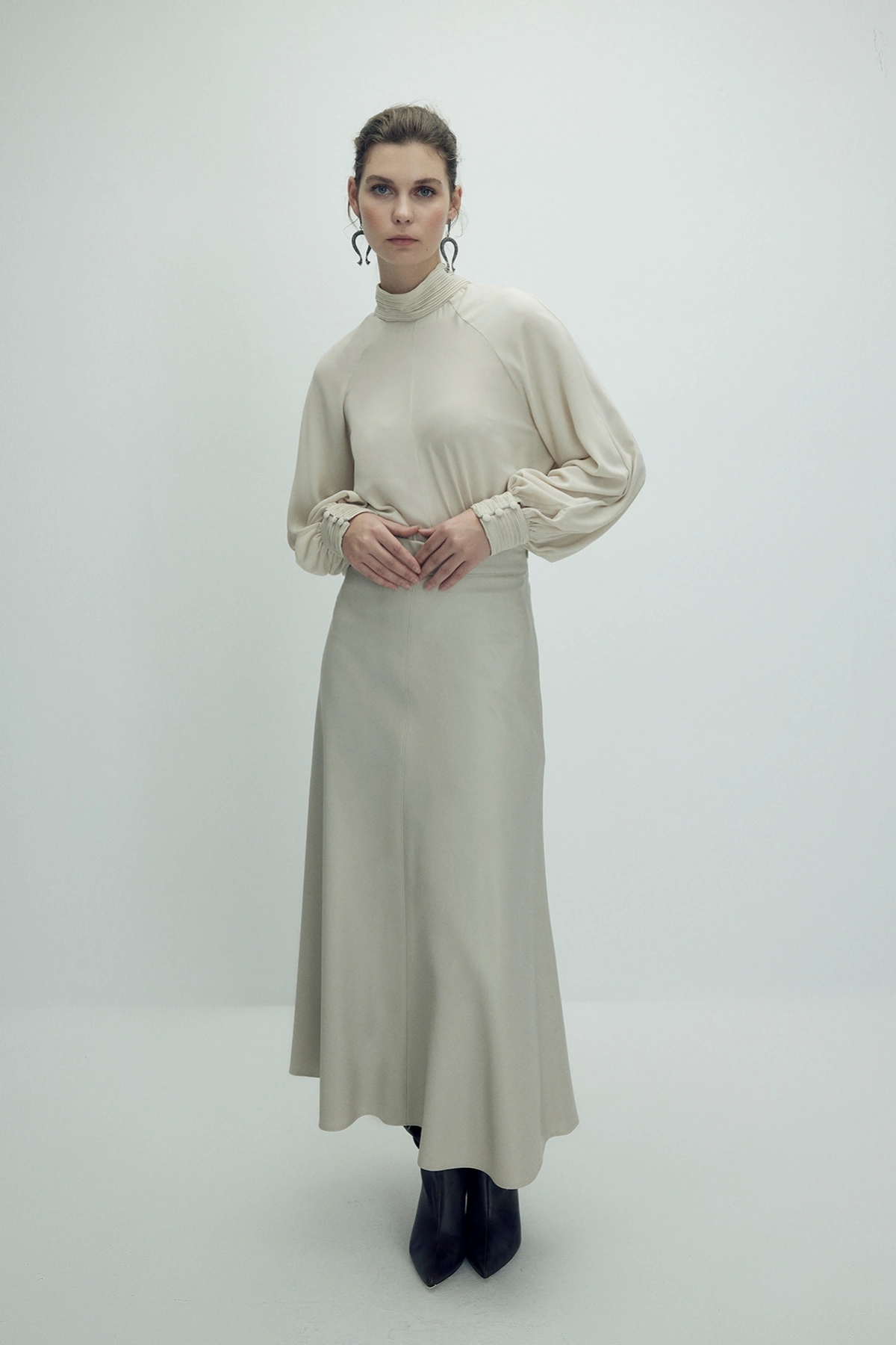 Perla Deri Etek Taş