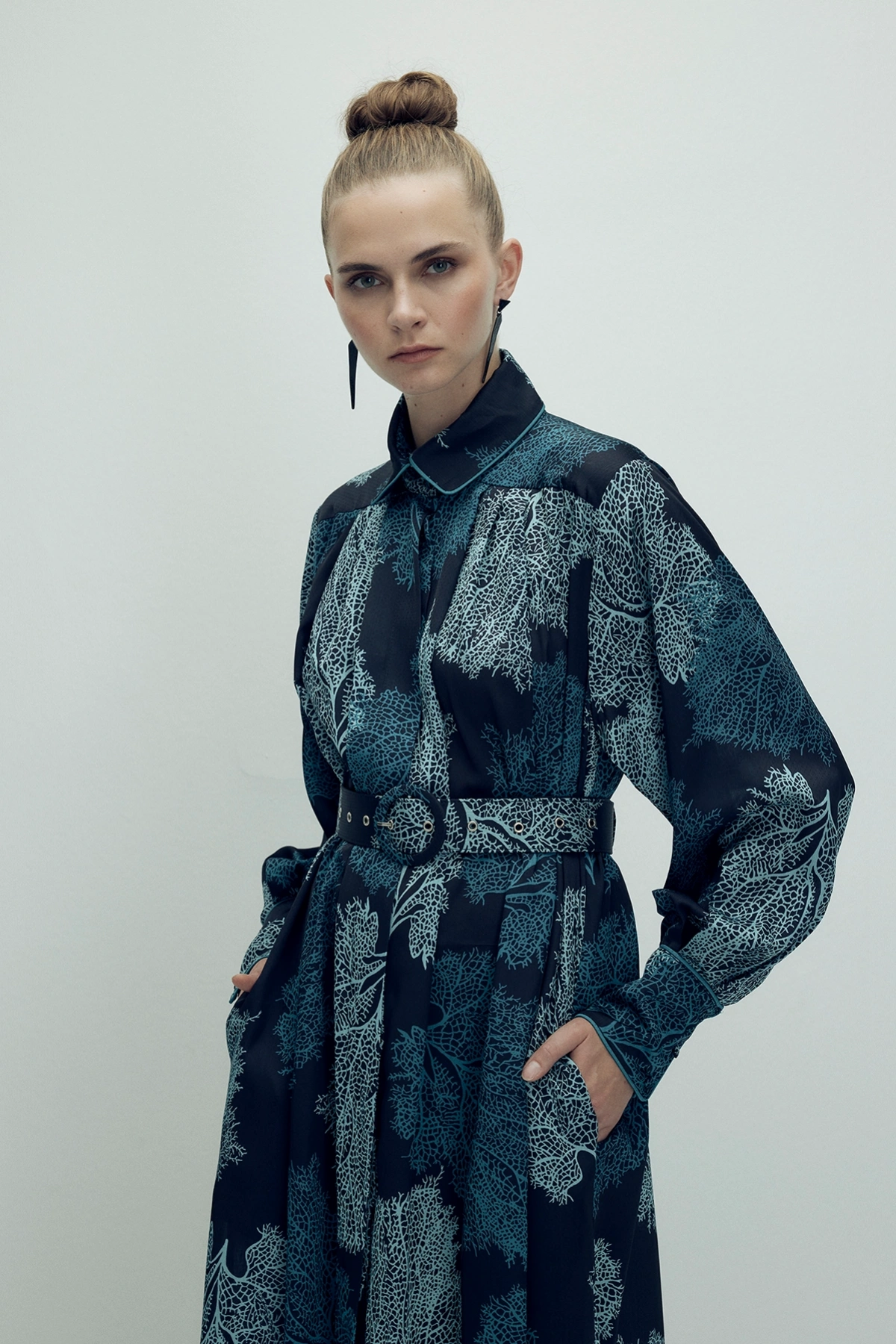 Sharleen Elbise Petrol