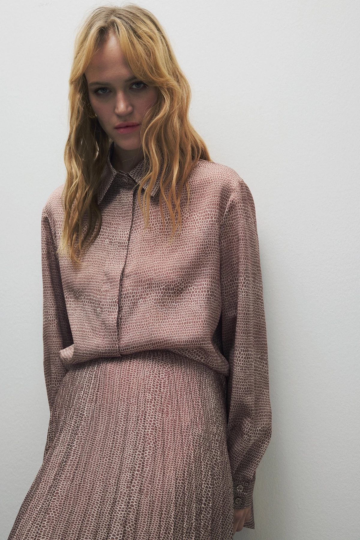 Sierra Skirt Shirt Set Coffee