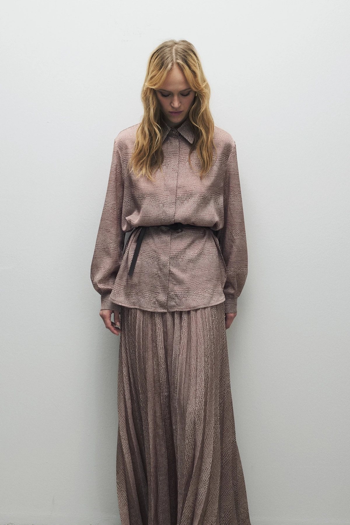 Sierra Skirt Shirt Set Coffee