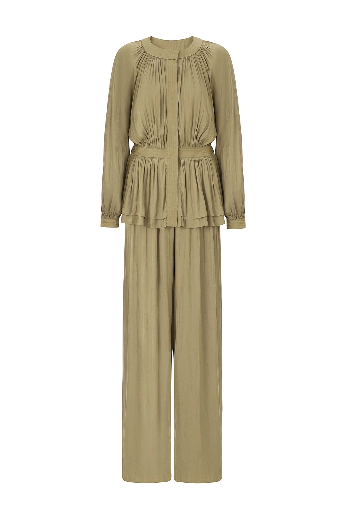 Trace Peplum Formlu Tulum Olive