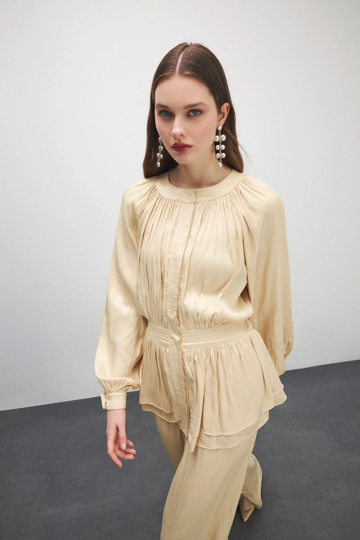 Trace Peplum Formlu Tulum Vanilya