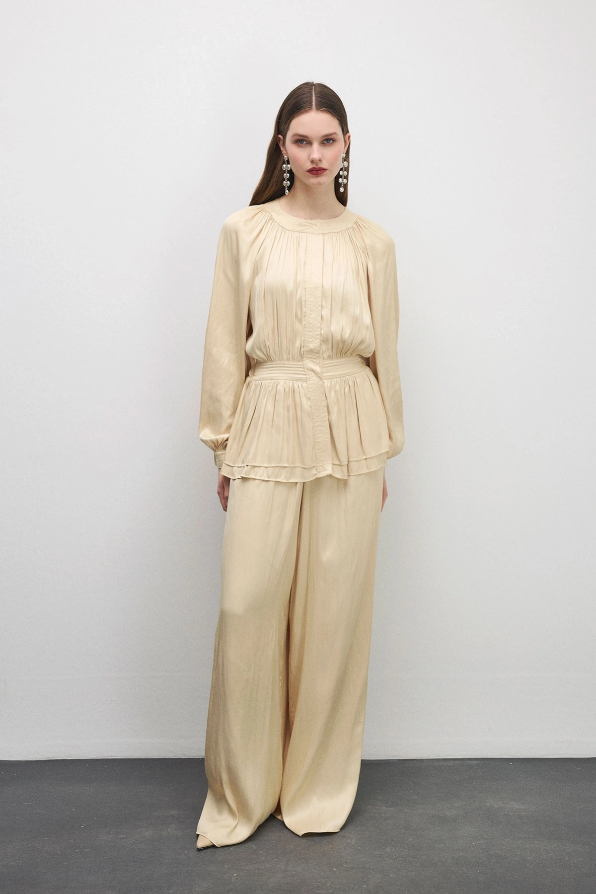 Trace Peplum Formlu Tulum Vanilya