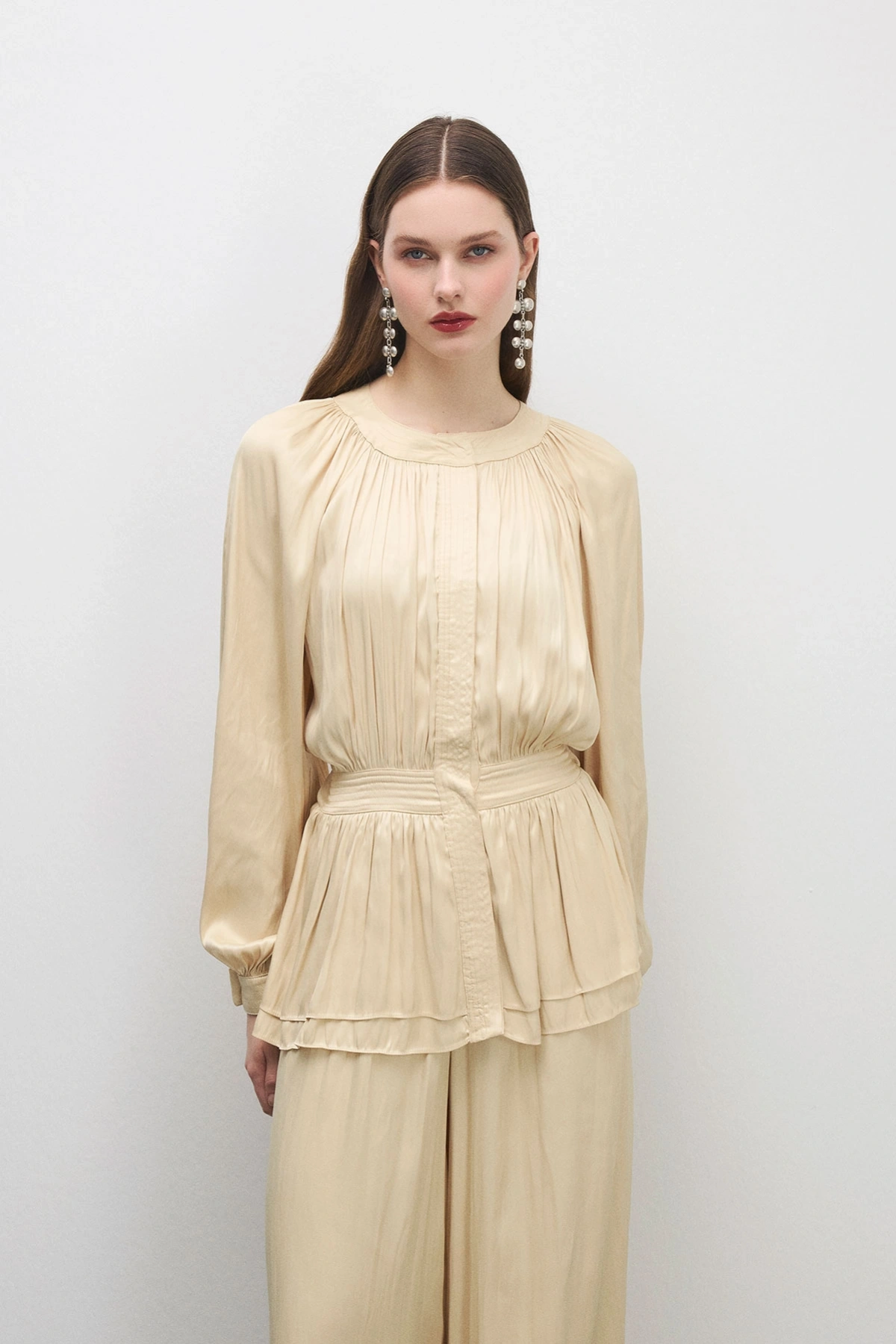 Trace Peplum Formlu Tulum Vanilya