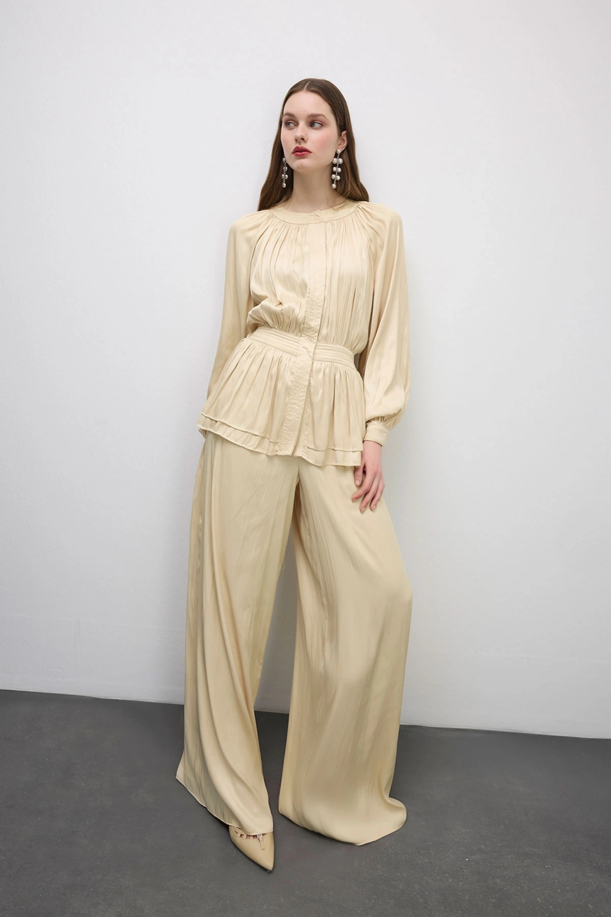 Trace Peplum Formlu Tulum Vanilya