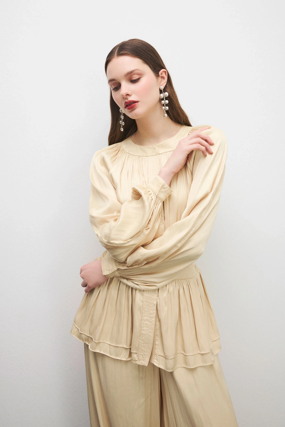 Trace Peplum Formlu Tulum Vanilya