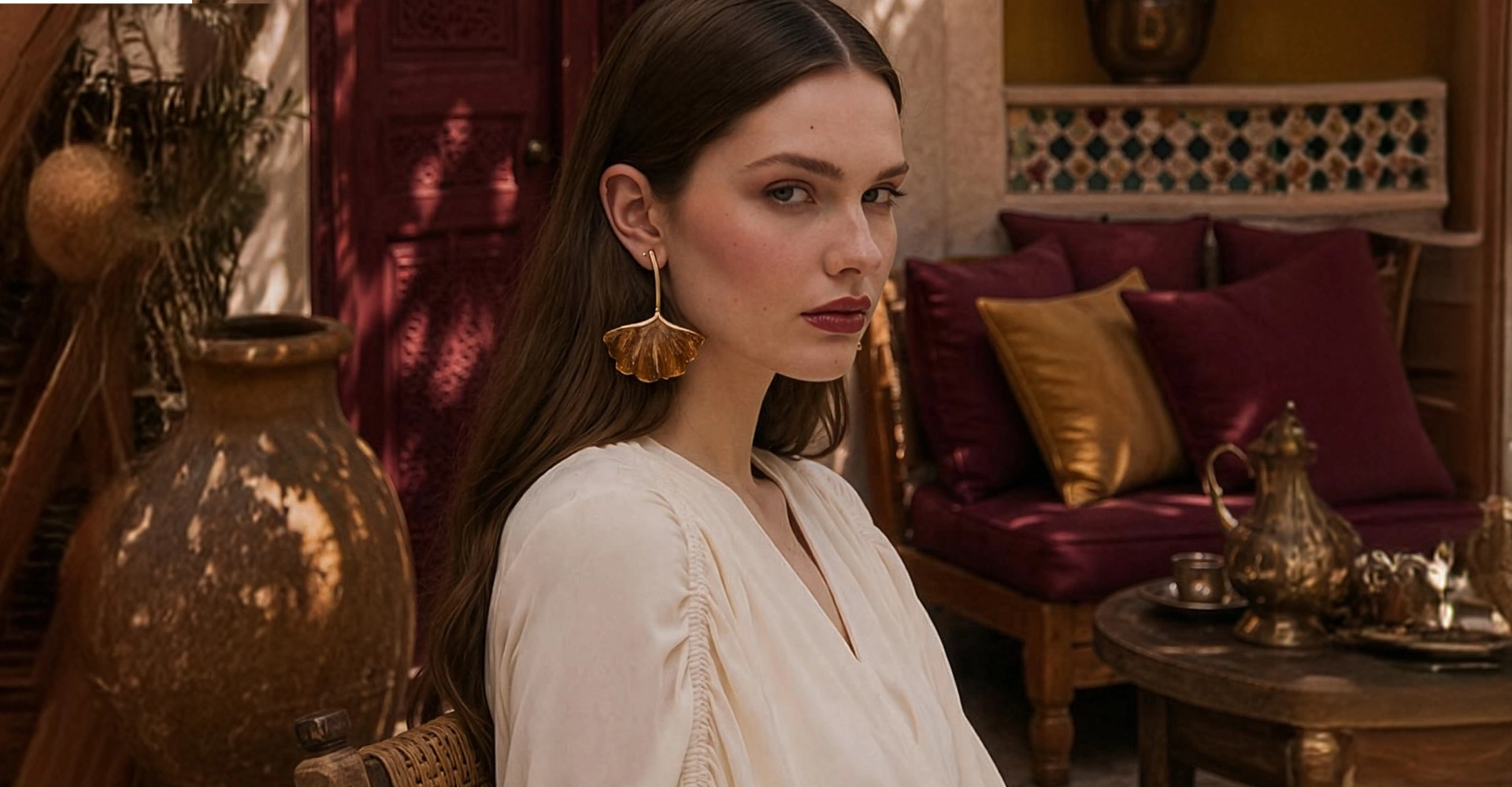 Refined details, luminous textures, and accessories that complete the mood.1