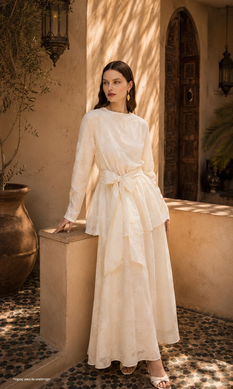 A quiet study of elegance, shaped through fluid silhouettes,<br> soft textures, and refined femininity. mobil