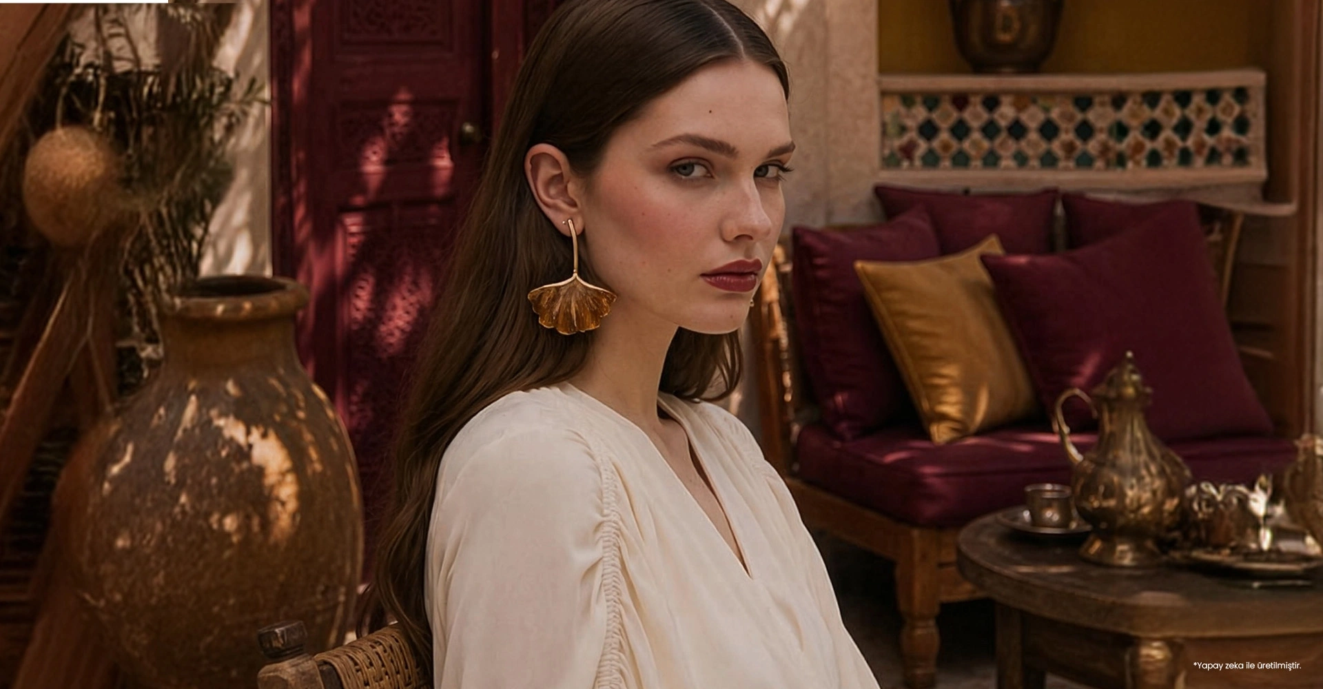 Refined details, luminous textures, and accessories that complete the mood.1