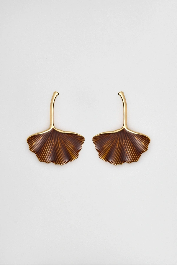 Ginkgo Leaf Küpe