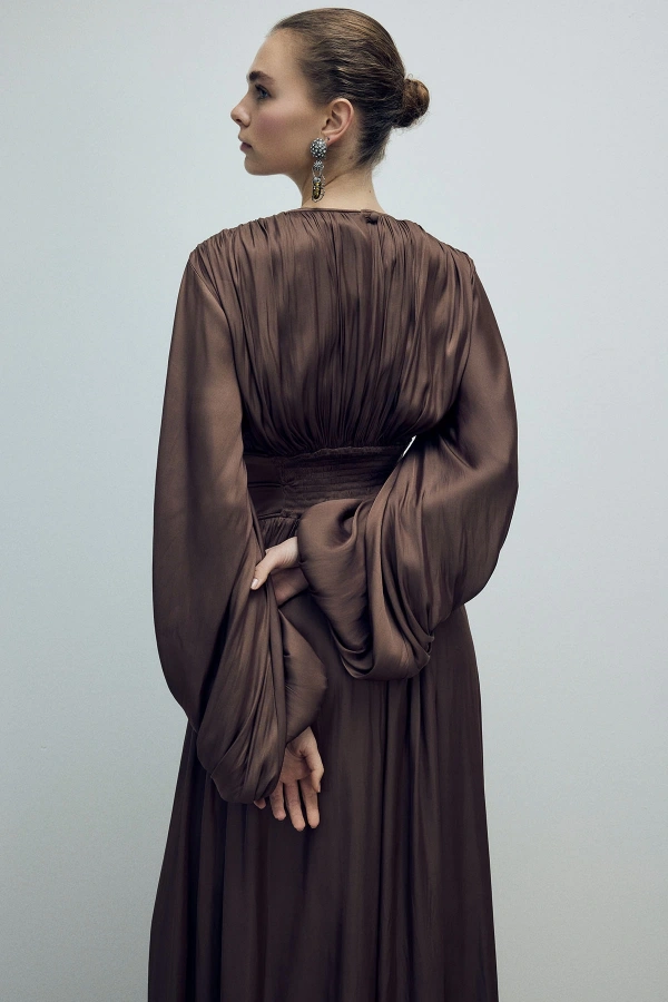 Fame Elbise Kahverengi